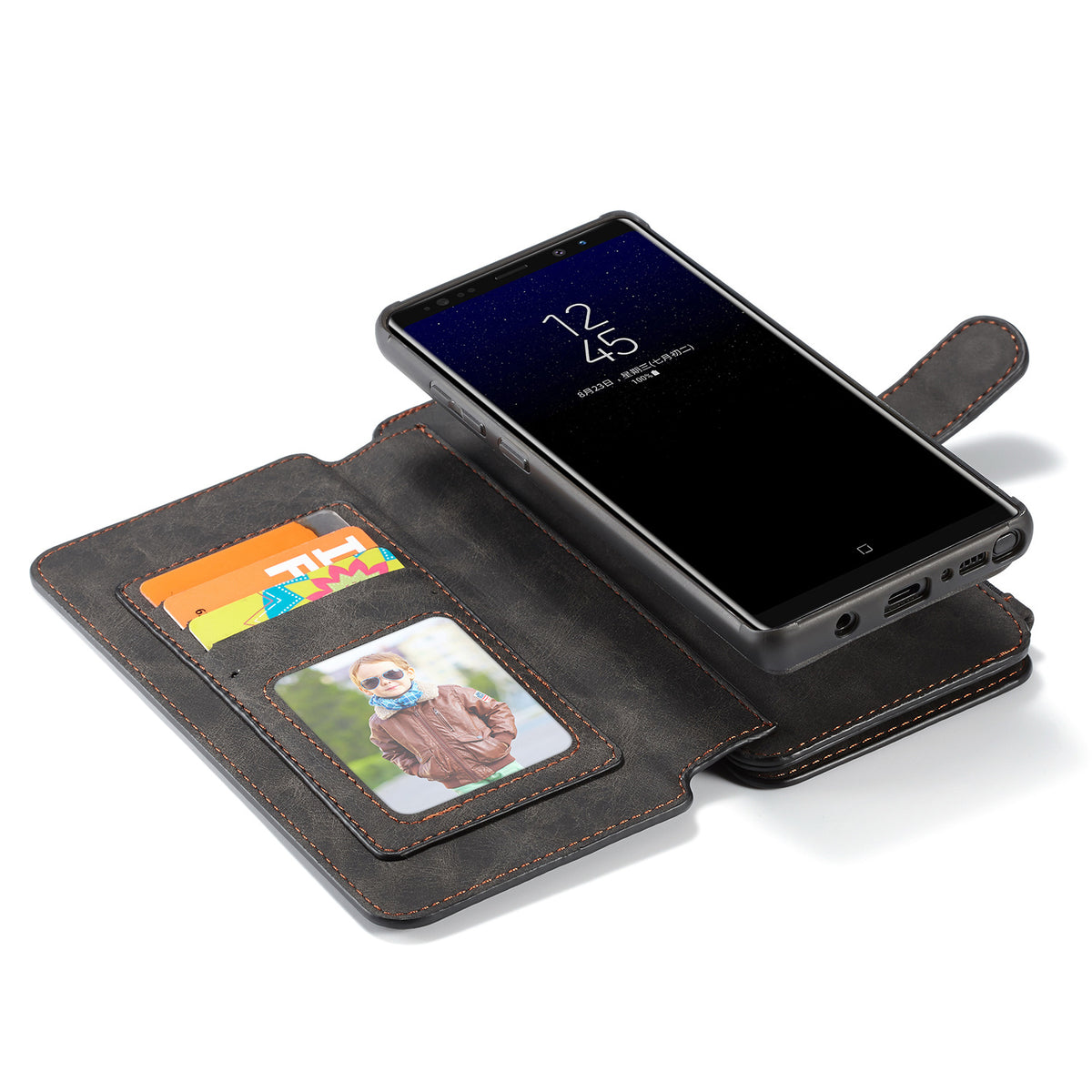 Vintage Leather Wallet Case for Samsung Note 8