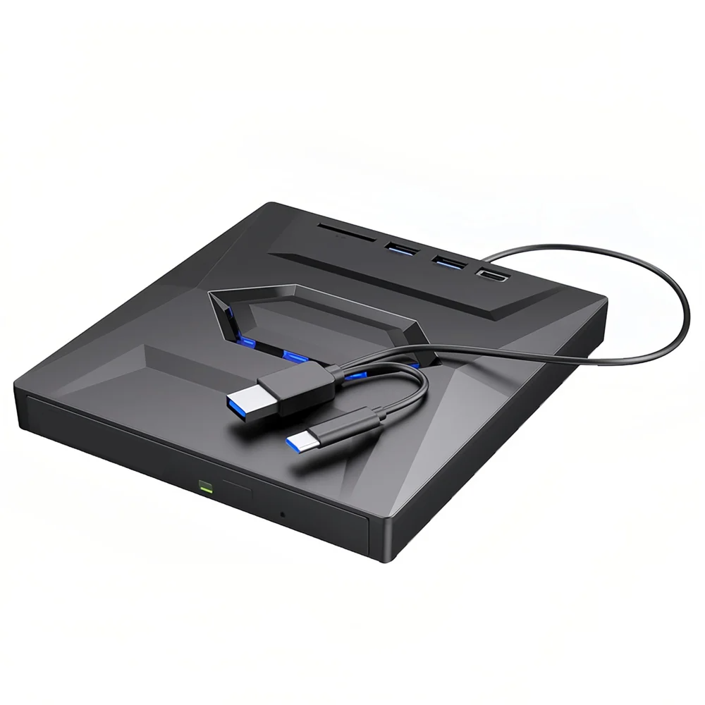 External CD DVD Drive USB 3.0 Writer Burner Player for PC Laptop Windows 11 10
