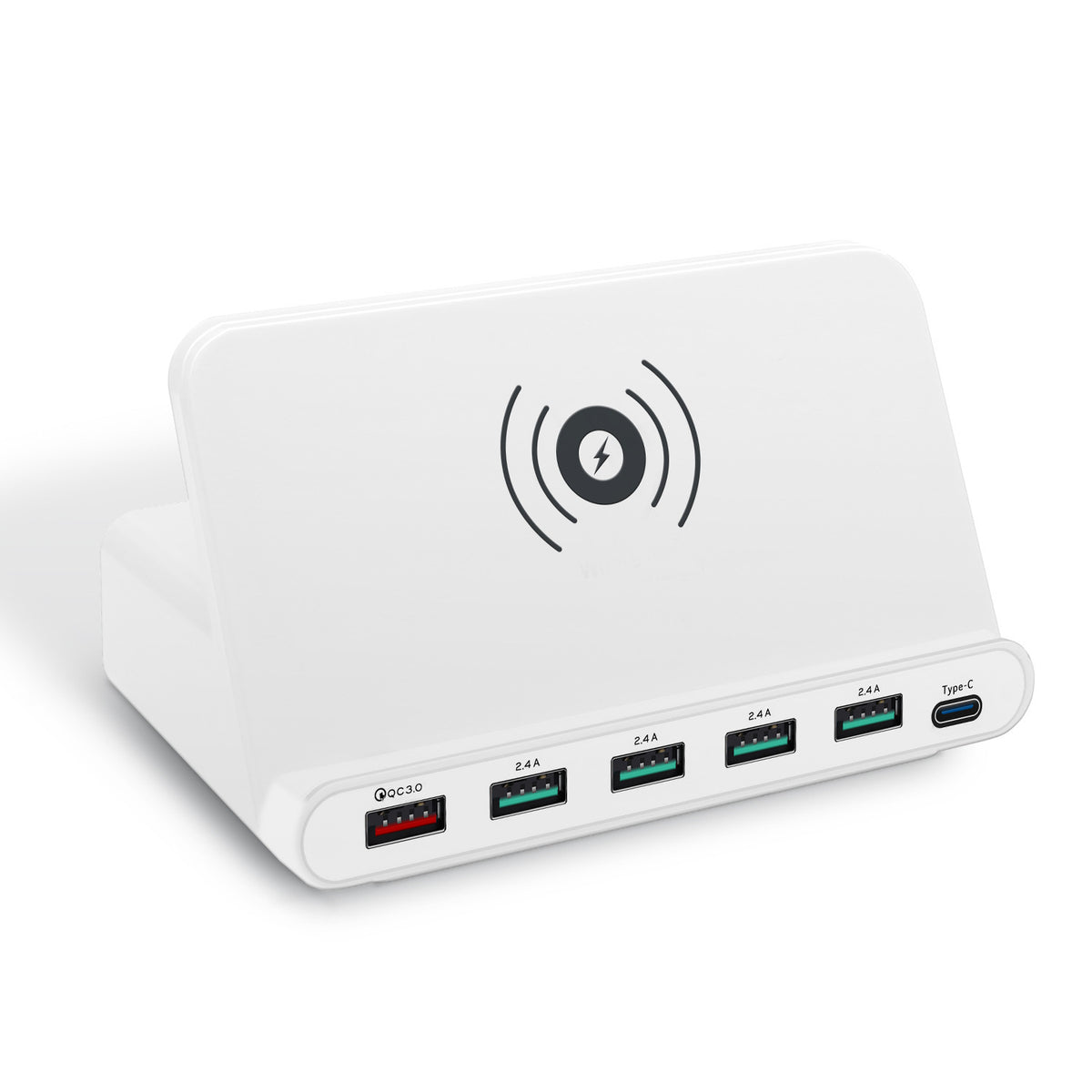 Multi-Port Wireless Charger with 6 USB-C Ports