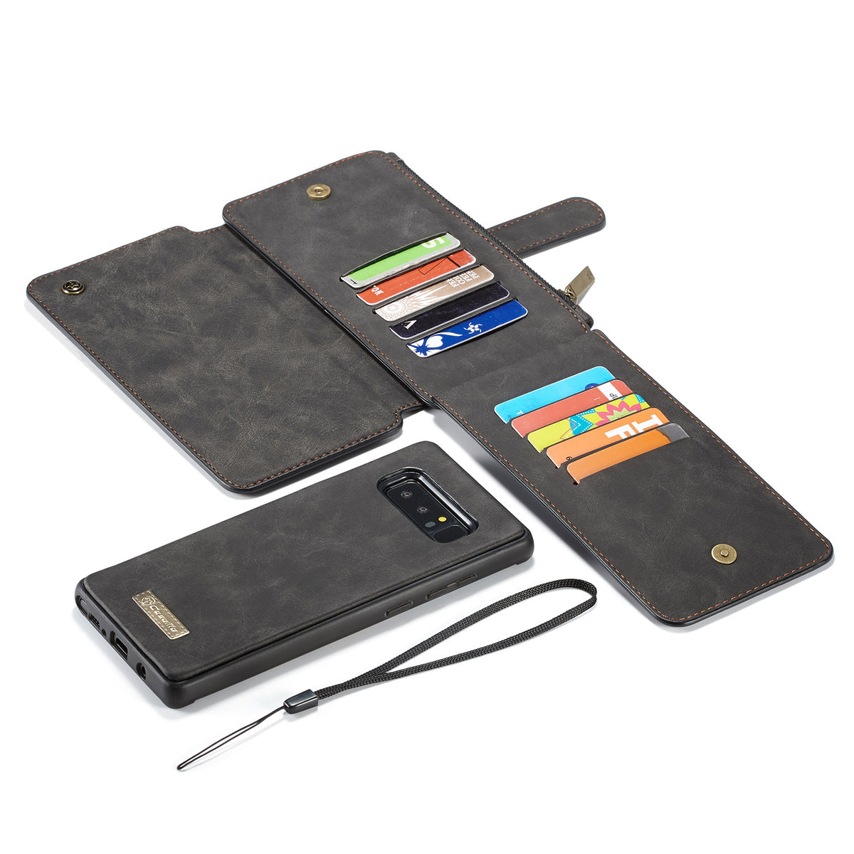 Vintage Leather Wallet Case for Samsung Note 8