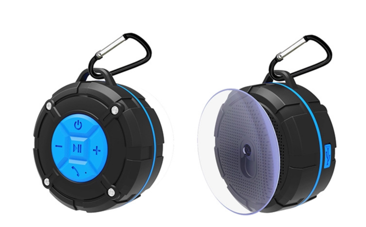 7-Level Waterproof Wireless Speaker with Suction Cup