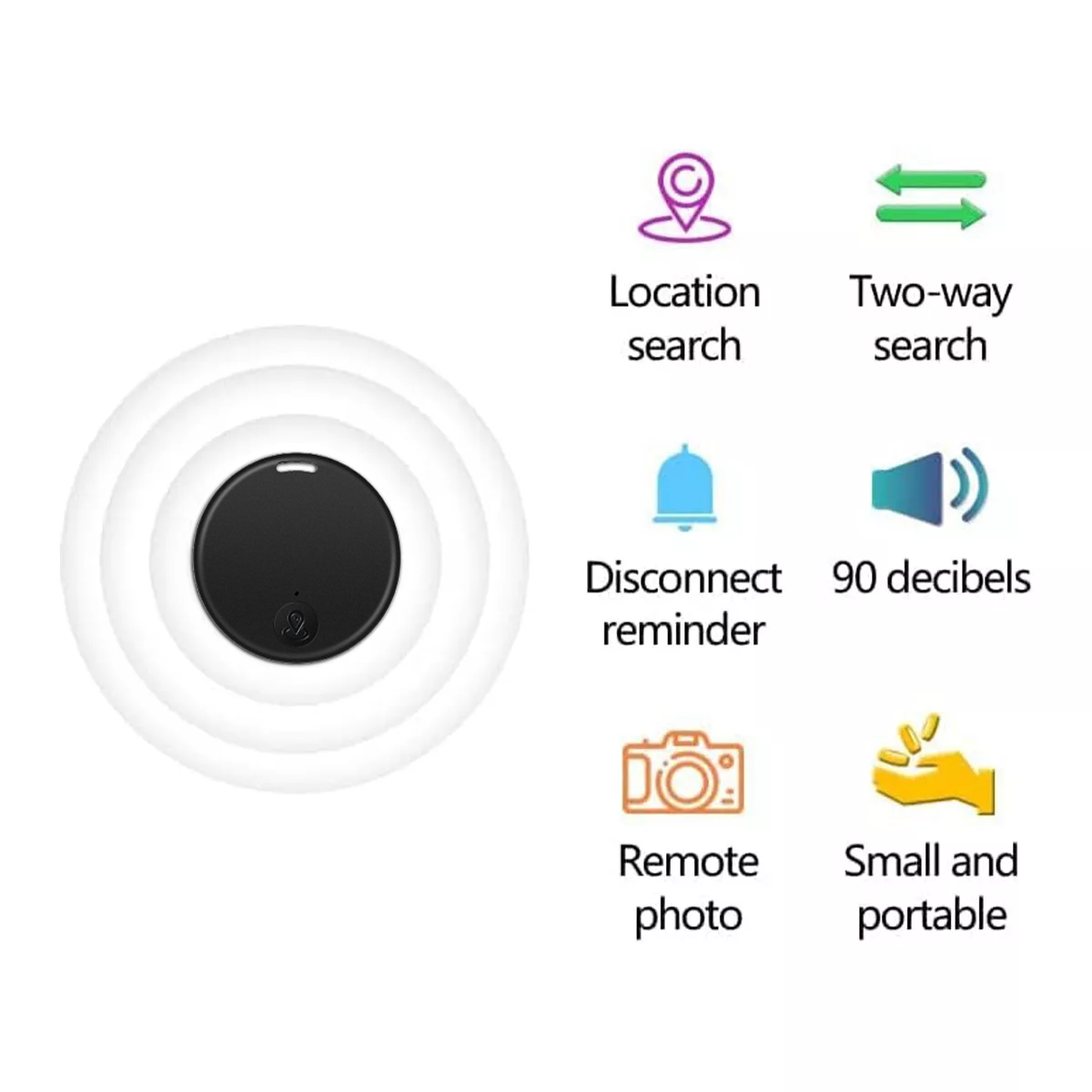 Bluetooth Mini GPS Tracking Air Key Tag Child Pet Finder Tracker Location Device