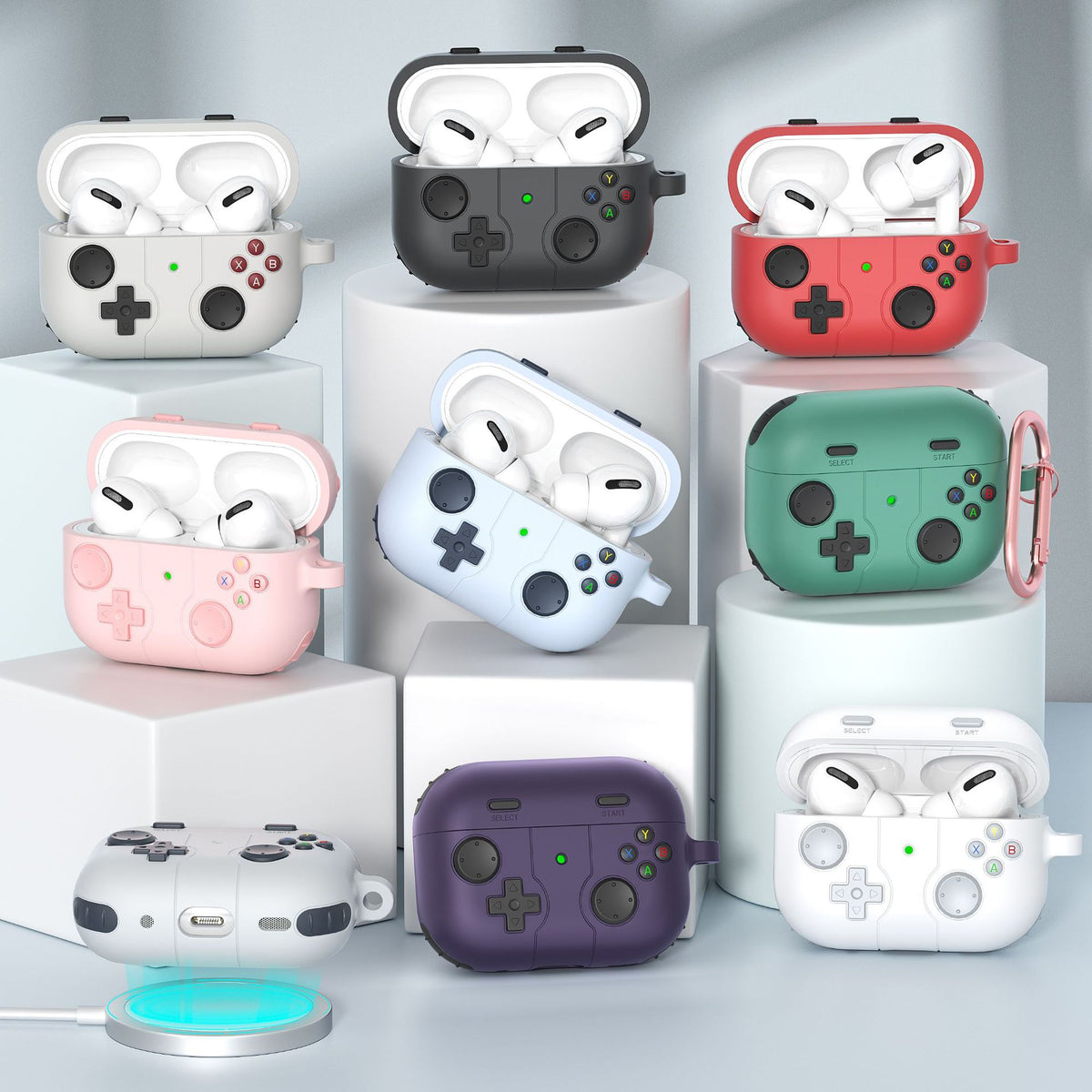 Retro Game Console Case for Wireless Earbuds